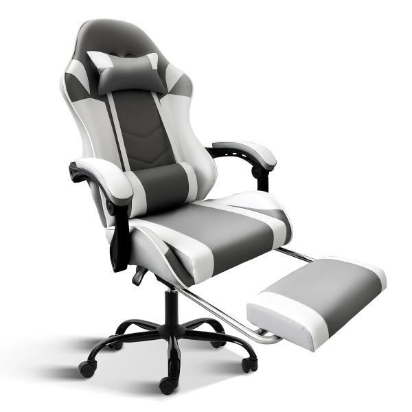 Item Weight 33 Pounds Gaming Chair with Footrest and Lumbar Support Fabric