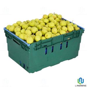 China 60L Industrial Plastic Storage Crates , Plastic Moving Crates Turnover Crate Manufacturer factory