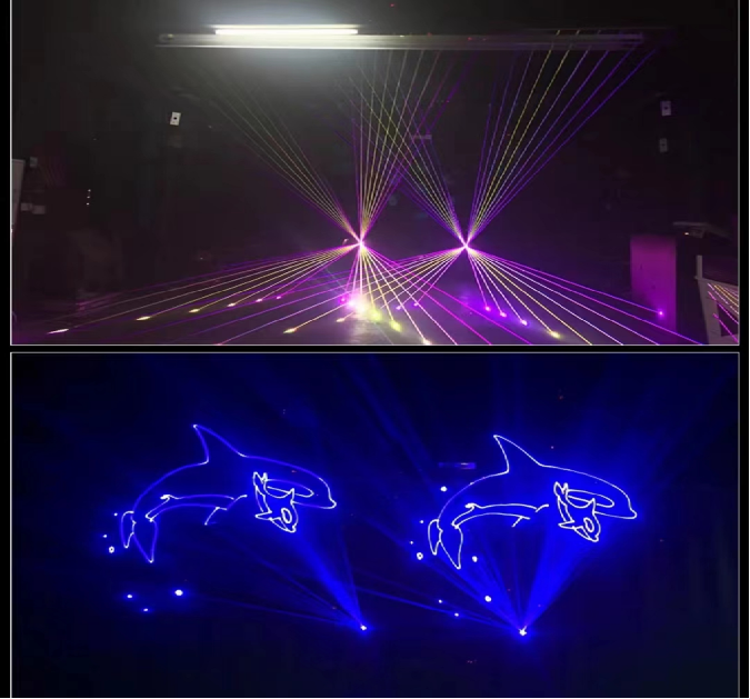 10W Full Color RGB Laser Light TUV Certified For Stage Show DJ Disco Christmas