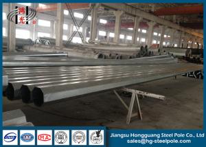 China 69KV 35FT HDG Octagonall Electric Power Pole Hot Roll Steel Q235 , Q345 factory