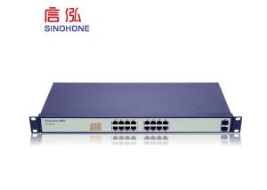 China Industrial Unmanaged Fiber Switch , 16 Port Ethernet Switch 12 ～ 48 V DC factory