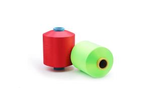China DTY 75D/36F Polyester Drawn Textured Yarn , RW Polyester Filament Yarn factory