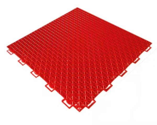 Conventional Interlocking PVC Flooring PP Tiles Hard One Layer 30.48X30.48X1