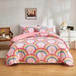 White Floral Bedding Sets for Kids Boys Girls Twin 2 PCs Glow in The Dark Duvet