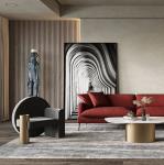 Fashion Creative Hotel Lobby Furniture Reception Velvet Metal Lounge Chair