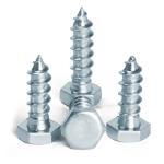 Steel Blue White Zinc External Hexagonal Self Tapping Wood Screw DIN571 for