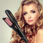 KooFex Anti Frizz Big Barrel Curling Iron , Electric Tourmaline Ceramic Hair