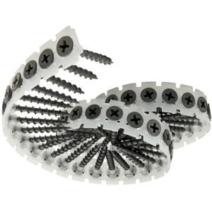 China 75mm Collated Drywall Screws 8 Gauge 3 In Grey Phosphated Bugle Head factory