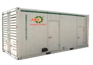 China 2200KVA Silent Diesel Engine Generator With Container SHX Diesel Generator Manufacturer High Quality Electric Plant For Data Center factory