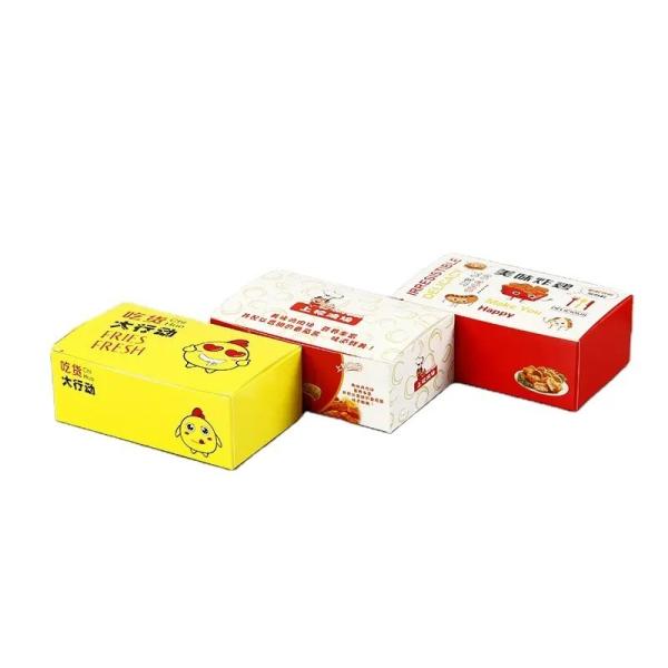 Customised kraft Charcuterie Board Fried Chicken Takeaway Boxes For Food