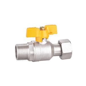 China Forged Brass Ball Valve Butterfly Handle Manufacturers 100% Leak Tested factory