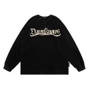 China Custom Printing T Shirt Casual Men T-Shirts Fitness Long-Sleeved T Shirt 100% Cotton factory