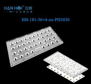 China 253×120mm T2/T3/T4/T5 Available 36×4 3030LEDs WaterProof Low Glare Lens For Street Lighting&amp;Parking Lot Lighting factory