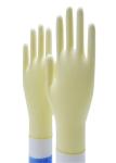 Sanitary Disposable Hand Gloves , Sterile Hand Gloves Nature Latex Anti