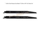 Carbon Steel Recipes Saw Blade 9" 225mm 3TPI for Wood Cut,Reciprocating,Power