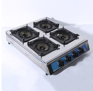 Factory Supply LPG Natural Gas Multi-Headed Gas Stove Commercial Four-eye