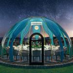 18-20 Person Transparent Wind Resistant Dome Prefab House for Hotel and PC