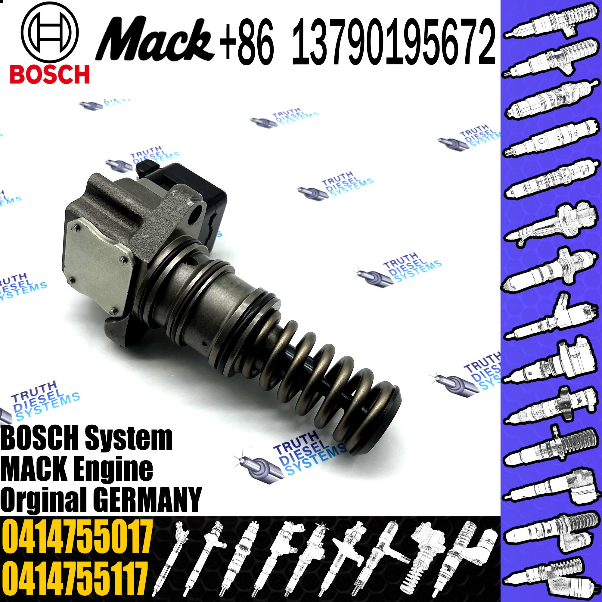 BOSCH new Diesel fuel Unit pump assembly 0414755017 0414755117 for Trucks