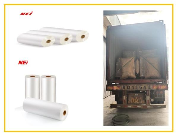 Gloss Bopp Thermal Lamination Film 20 Micron Thickness Total 12 Microns 8 Micron