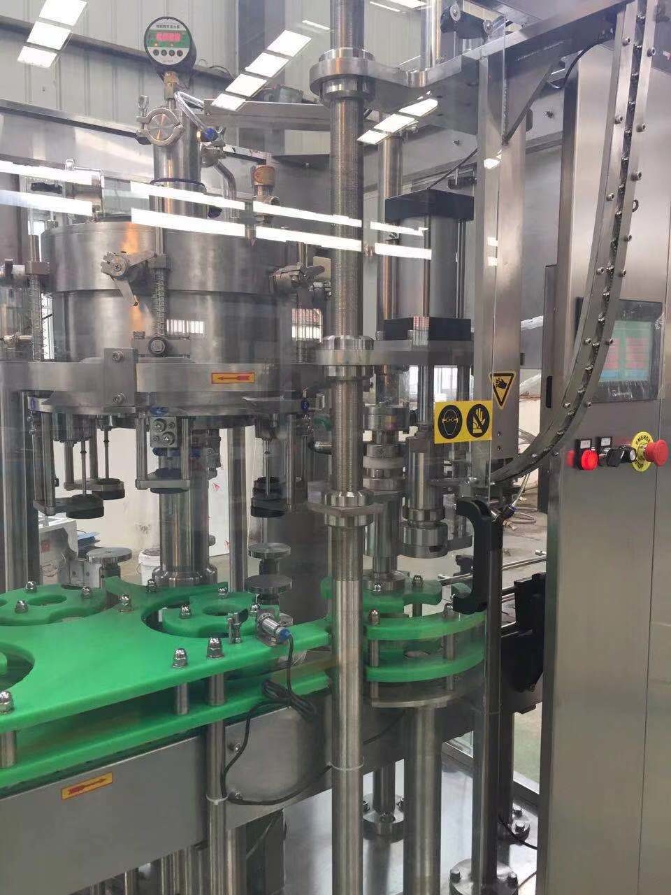 Stainless Steel CE 3000 Bph Beer Glass Bottle Washing Filling CappingMachine