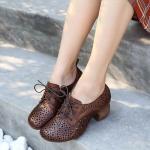 S293 Mid-Heel Women'S Shoes, Leather Fashion Women'S Shoes, Fashionable Summer