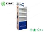 Durable Cardboard Floor Displays CMYK Printing Paper Display Stand For