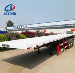 40ft Container Carrier Flat Deck Semi Trailers Air / Mechanical Suspension
