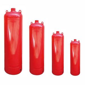 China Easy Installation Red Gaseous Fire Cylinder New 40-180L Capacity 280-400mm Diameter factory