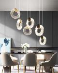 Modern Villa Apartment Living Room Crystal Long Staircase Pendant Lamp With