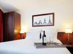 Ethiopia star hotel guestroom furniture wood bed with 2 door wardrobe and