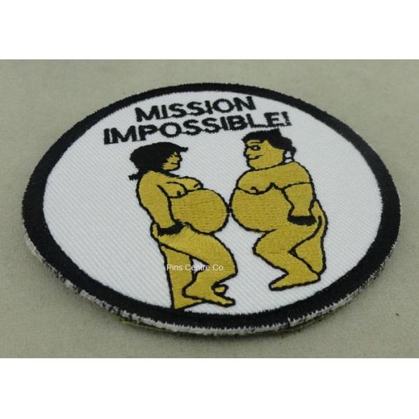 China Customized Promotional Embroidered Badge With Merrow factory