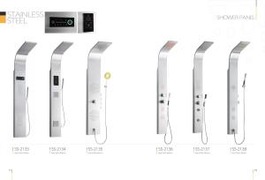 China Convenient Stainless Steel Shower Panel , Shower Columns Panels With Touch Pad factory