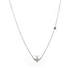 Fashion Jewelry Stainless Steel Bird Shaped Women Necklace Silver color Chain