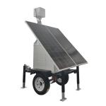 Solar CCTV Trailer Solar Power Trailer With Cameras For Remote Construction