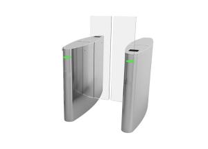 China LED Indicator IP54 100W Half Height Sliding Turnstile SS304 factory