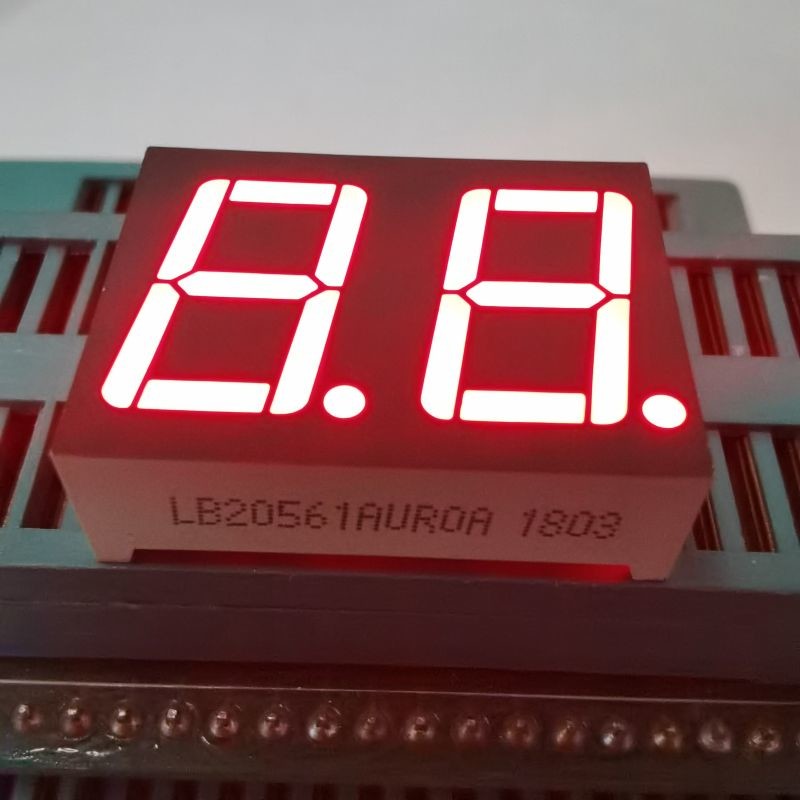 Ultra Bright Red 2 Digit 0.56inch 7 Segment LED Display Common Anode