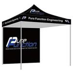 Custom Promotion Trade Show Tent Black Color Strong Framework Easy To Transport