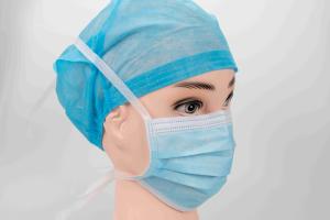 China CE MDR Approved Non-Woven Disposable Face Mask 3 Ply Surgical Face Mask With Tie On For Hospital Use factory