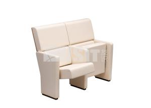 China Plywood Outer Back White Padded Church Chairs Steel Structure factory