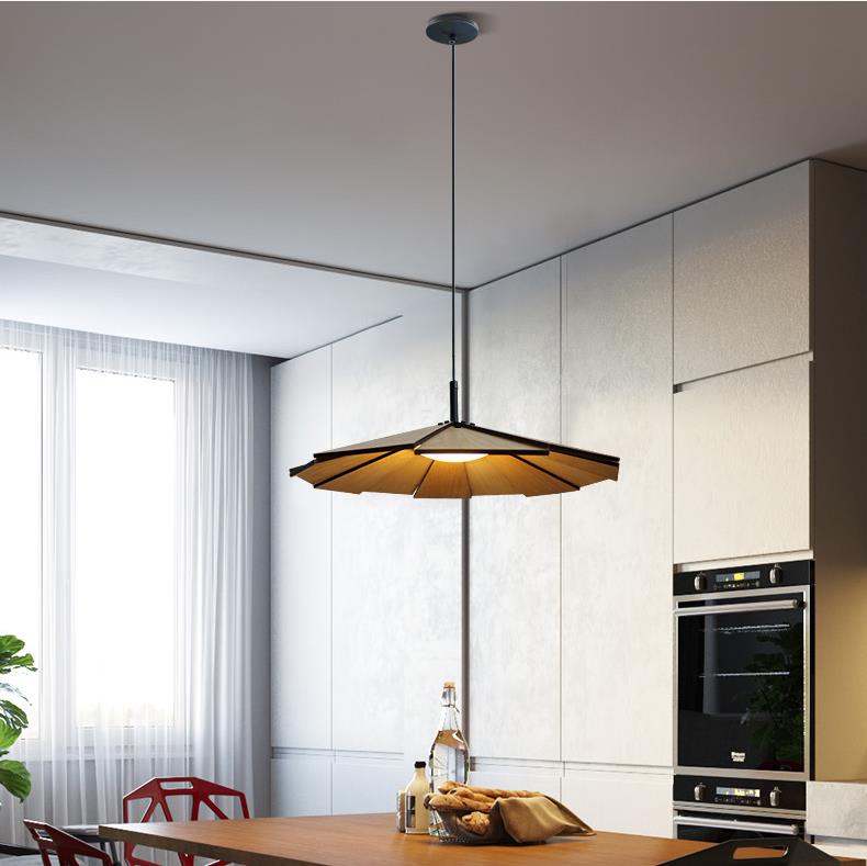 Good quality indoor wall pendant bamboo wood bedroom rattan lamp shade handmade lamps
