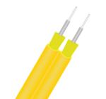 Duplex GJFJBV G652D Indoor Fiber Optic Cable 2 Core Flat Tight Buffer