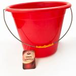 Heavy-Duty Invincible Corrosive-Resistant Round Bucket 9L Plastic Cleaning