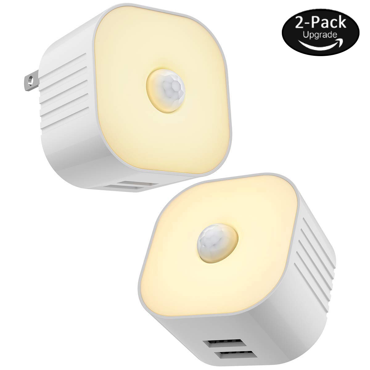 Led Night Light With Dual USB Charger
