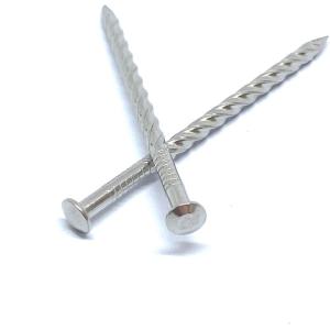 China 50 X 2.8MM Oval Head Timber Deck 50mm Nails With Rust Protection factory