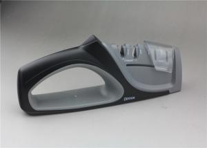 China Tungsten Blade Ceramic Rod Manual Knife Sharpener With Non - Slip Base Size 215*45*90mm factory