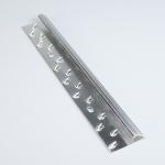 Silver Aluminum Metal Carpet Edging Trim 36.8x0.85mm