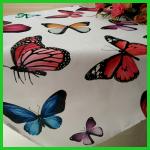 Hot selling four seasonal100% Polyester printed flower tablecloth made in BSCI
