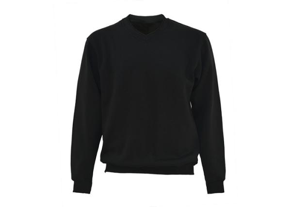 Custom Made V Neck Work Shirts , Men'S 65%Polyester 35% Cotton Fleece Shirt