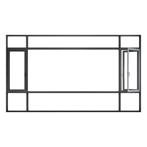 China Bedroom Casement Windows with Wind Pressure Resistance Level 9 from Original Design Window factory