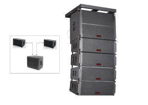 China Line Array Speaker Nightclub Sound Equipment With Black Paint factory